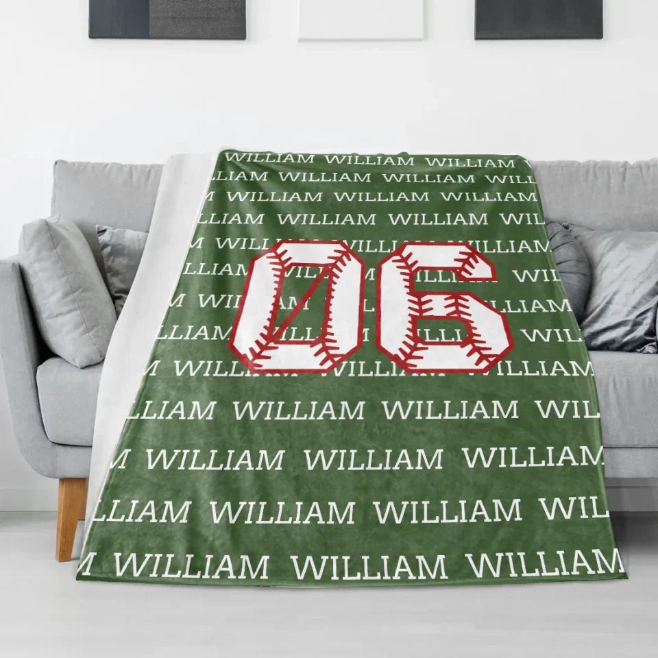 Personalized Baseball Blanket, Sports gift, baseball blanket gift 752270 - DiyGiftly