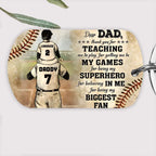 Personalized Baseball Dad And Son Thank You Dad Customized Keychain 734628 - DiyGiftly