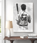 Personalized Baseball Gifts for Boys Pencil Sketch Art Print Baseball Senior Gift Wall Art Baseball Room Decor Baseball Team Gift for Him 748569 - 748948 - DiyGiftly