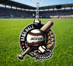 Personalized Baseball Keychain - Gift For Baseball Fans 751192 - DiyGiftly