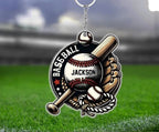 Personalized Baseball Keychain - Gift For Baseball Fans 751192 - DiyGiftly