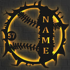 Personalized Baseball Name Metal Sign – Custom Jersey Number Wall Decor, Unique Gift for Baseball Players, Coaches, and Sports Enthusiasts, Perfect for Bedroom, Game Room, or Sports Room 39512832 - DiyGiftly