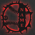 Personalized Baseball Name Metal Sign – Custom Jersey Number Wall Decor, Unique Gift for Baseball Players, Coaches, and Sports Enthusiasts, Perfect for Bedroom, Game Room, or Sports Room 39512832 - DiyGiftly
