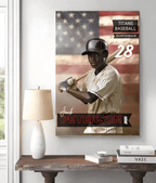Personalized Baseball Sport Poster & Canvas - Add Athlete's Photo, Number, Name... - Best Gift for Athletes 747689 - DiyGiftly