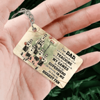 Personalized Basketball Dad And Child Thank You Custom Keychain 736194 - DiyGiftly