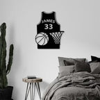 Personalized Basketball Jersey Metal Wall Art – Custom Name Sign, Unique Gift for Players, Coaches & Fans 42044928 - DiyGiftly