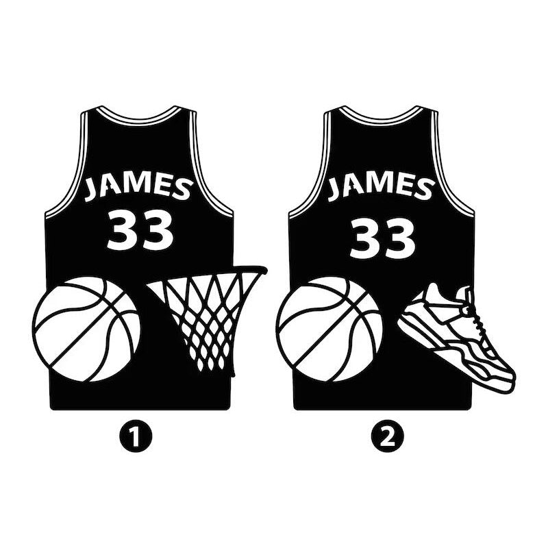 Personalized Basketball Jersey Metal Wall Art – Custom Name Sign, Unique Gift for Players, Coaches & Fans 42044928 - DiyGiftly