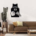 Personalized Basketball Jersey Metal Wall Art – Custom Name Sign, Unique Gift for Players, Coaches & Fans 42044928 - DiyGiftly
