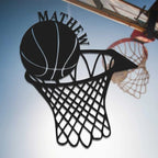 Personalized Basketball Metal Wall Light – Custom Name Sign for Sports Room, Gym, or Kid’s Bedroom 600704 - DiyGiftly