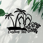 Personalized Beach Flip - Flops Metal Wall Light – Custom Summer Decor for Home, Patio, or Beach House 3412736 - DiyGiftly