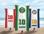 Personalized Beach Towel, Baseball Team Pool Towel with Logo, Cooperstown Gift, Gifts for Swim Teams, Softball World Series Gift 48594432 - DiyGiftly