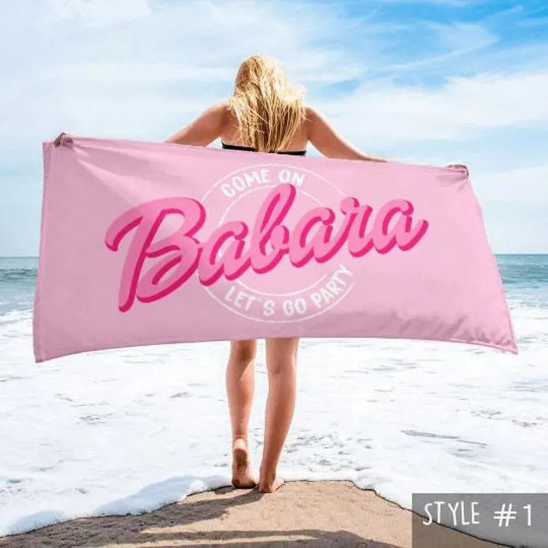 Personalized Beach Towel with Name Custom Design - Adult and Kids Bath Towel, Pool Towel Gift for Anniversaries, Birthdays & Vacations 64820480 - DiyGiftly
