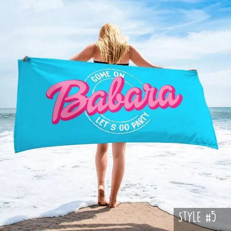Personalized Beach Towel with Name Custom Design - Adult and Kids Bath Towel, Pool Towel Gift for Anniversaries, Birthdays & Vacations 64820480 - DiyGiftly