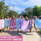 Personalized Beach Towels, Monogrammed Beach Towel, Custom Beach Towel, Vacation Gift, Bridesmaid Towel, Birthday Gift, Girls Trip Towel 01848832 - DiyGiftly