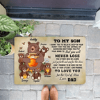 Personalized Bear Papa Dad And Child Never Lose 709991 - D - DiyGiftly