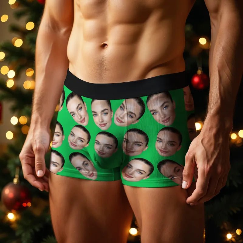 mens underwear personalized face photo personal style gift for boyfriend custom style