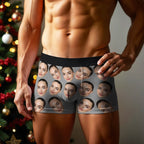 personalized face photo holiday surprise mens underwear gift for boyfriend custom style