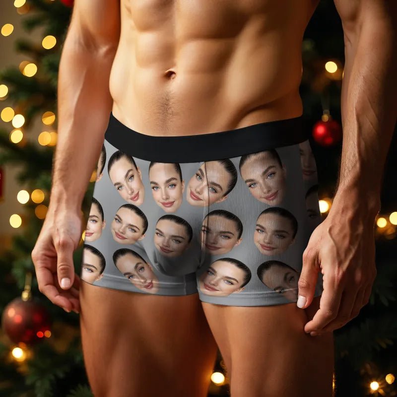 mens underwear holiday surprise gift for boyfriend custom style