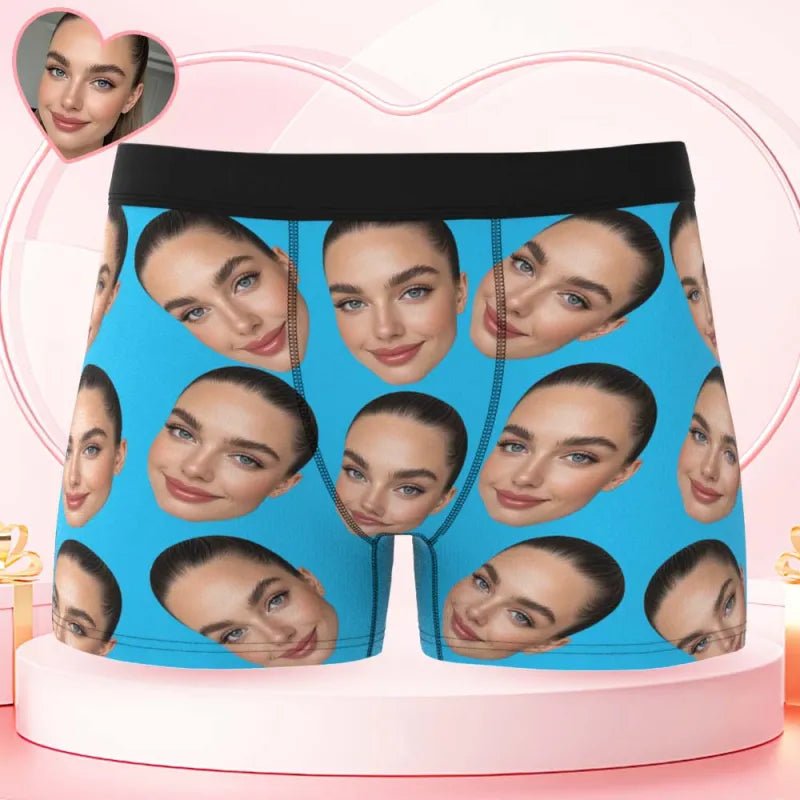 personalized face photo mens underwear gift for boyfriend