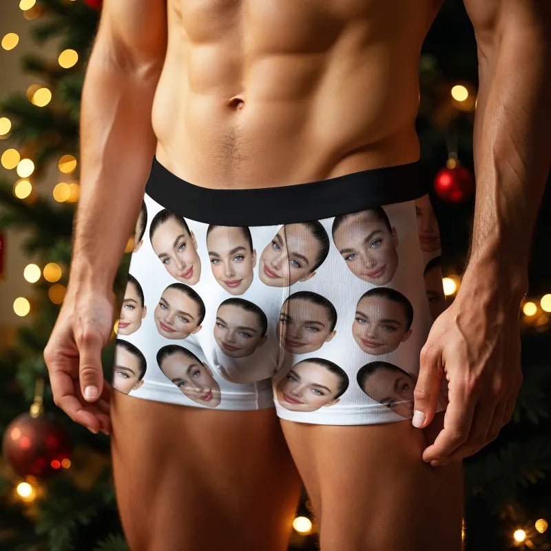 mens underwear personalized face photo personal style gift for boyfriend