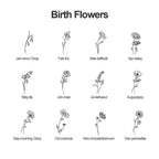 Personalized Birth Flower Jewelry Box Custom Jewelry Organizer Storage Gift for Her - DiyGiftly