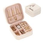 Personalized Birth Flower Jewelry Box Custom Jewelry Organizer Storage Gift for Her - DiyGiftly