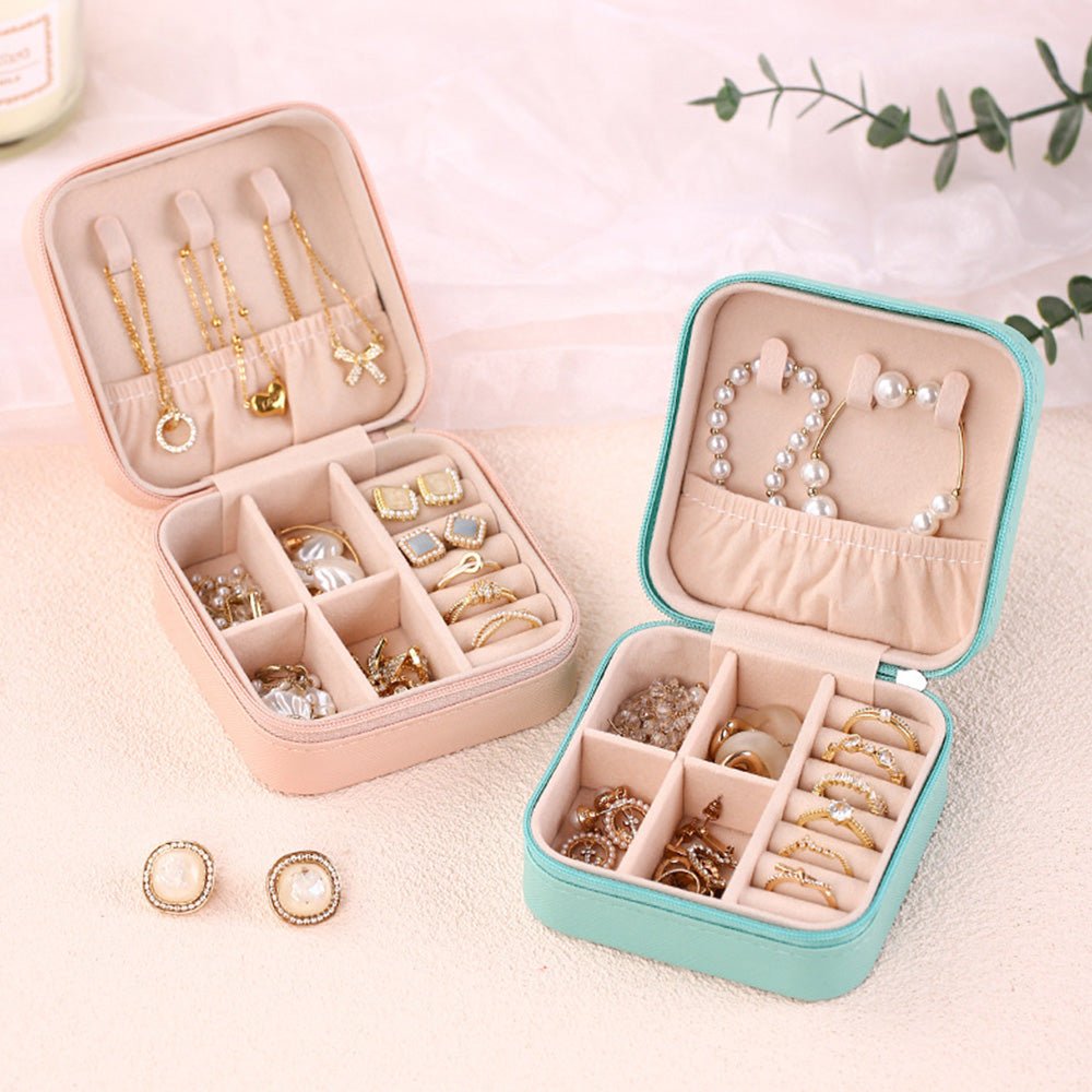 Personalized Birth Flower Jewelry Box Custom Jewelry Organizer Storage Gift for Her - DiyGiftly