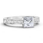 gifts for wife Eternal Love - Personalized Keepsake - Birthstone Silver Ring Eternity Ring Wedding Gift Valentines Gift - gif
