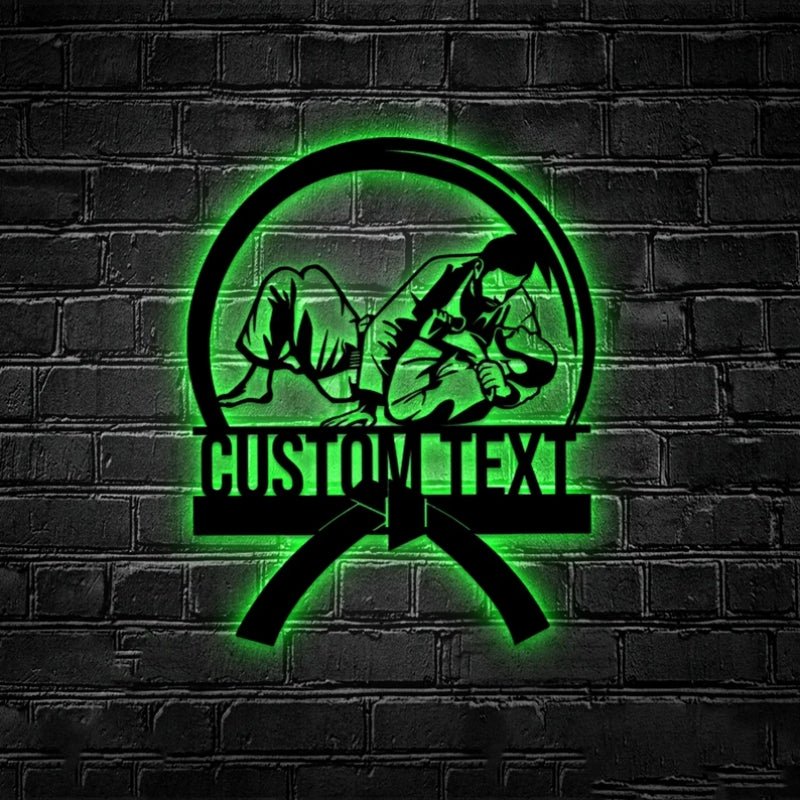 Personalized BJJ Metal Sign – Custom Brazilian Jiu - Jitsu Wall Art and Gym Decor for Practitioners, Martial Arts Studios, Training Rooms, Home Gyms, or Man Caves 19394048 - DiyGiftly