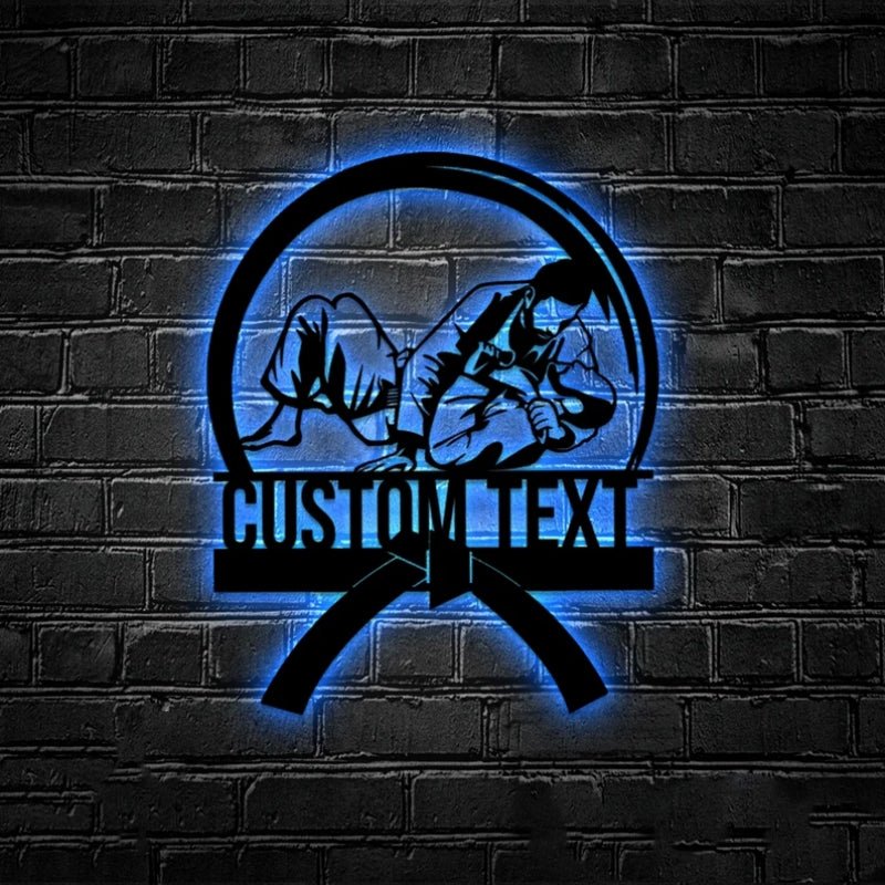 Personalized BJJ Metal Sign – Custom Brazilian Jiu - Jitsu Wall Art and Gym Decor for Practitioners, Martial Arts Studios, Training Rooms, Home Gyms, or Man Caves 19394048 - DiyGiftly