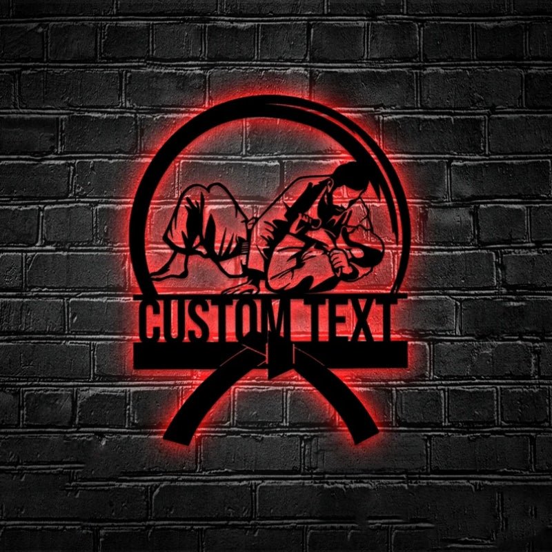 Personalized BJJ Metal Sign – Custom Brazilian Jiu - Jitsu Wall Art and Gym Decor for Practitioners, Martial Arts Studios, Training Rooms, Home Gyms, or Man Caves 19394048 - DiyGiftly