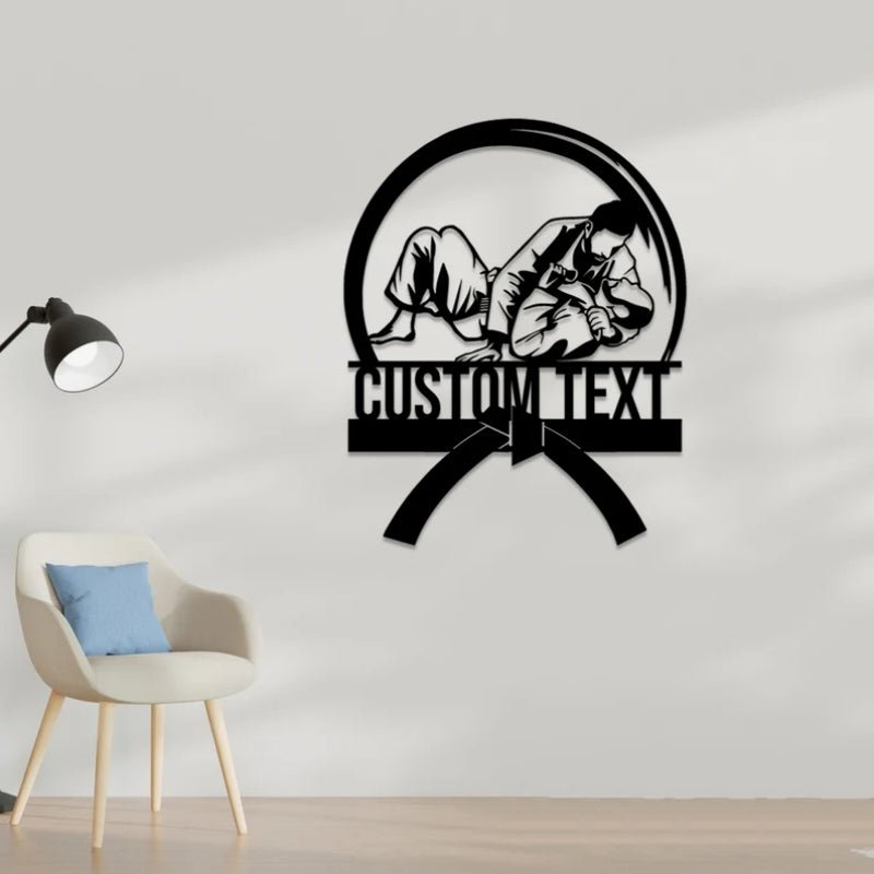 Personalized BJJ Metal Sign – Custom Brazilian Jiu - Jitsu Wall Art and Gym Decor for Practitioners, Martial Arts Studios, Training Rooms, Home Gyms, or Man Caves 19394048 - DiyGiftly