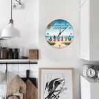 custom name wooden wall clock keepsake as a christmas gift