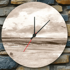 custom name wooden wall clock as a housewarming gift