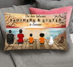 Personalized Brothers & Sisters Forever Pillow - Perfect Gift for Siblings, Memorial Keepsake 679971 - DiyGiftly