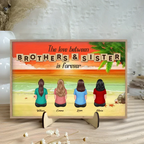Personalized Brothers & Sisters Forever Plaque - Perfect Gift for Siblings, Memorial Keepsake 732744 - 732618 - DiyGiftly