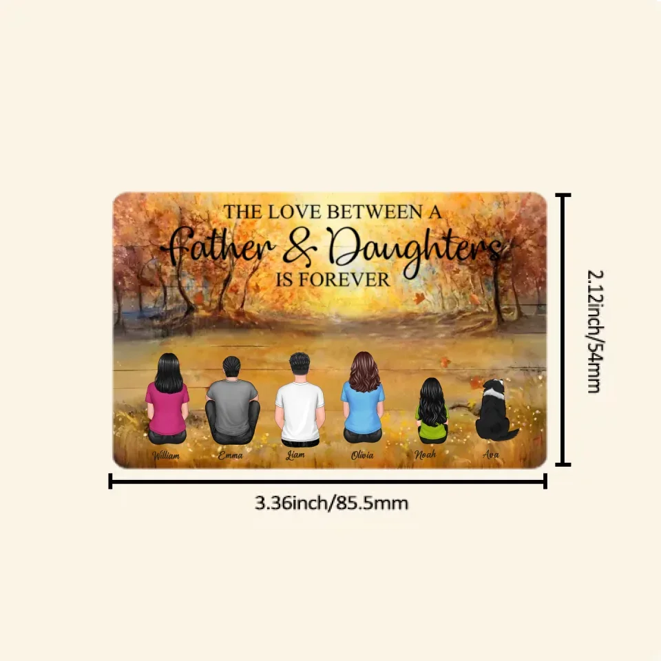 Personalized Brothers & Sisters Forever Wallet Card - Perfect Gift for Siblings, Memorial Keepsake 679968 - Q - DiyGiftly