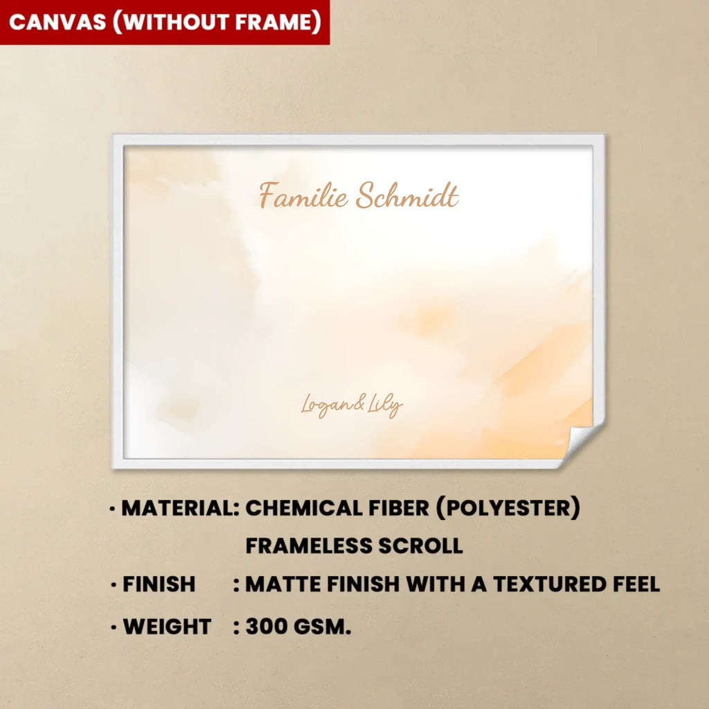Personalized Canvas "Family Happiness" 722925 - 723014 - DiyGiftly
