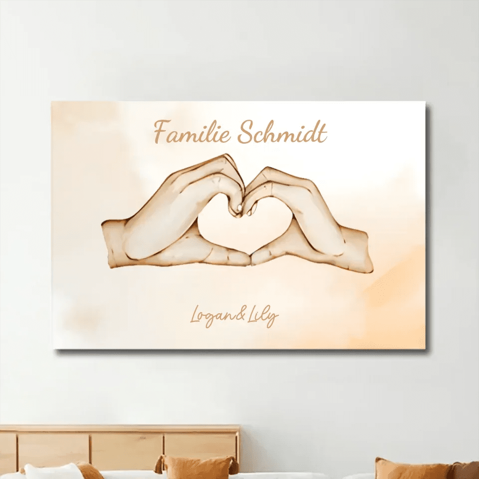 Personalized Canvas "Family Happiness" 722925 - 723014 - DiyGiftly
