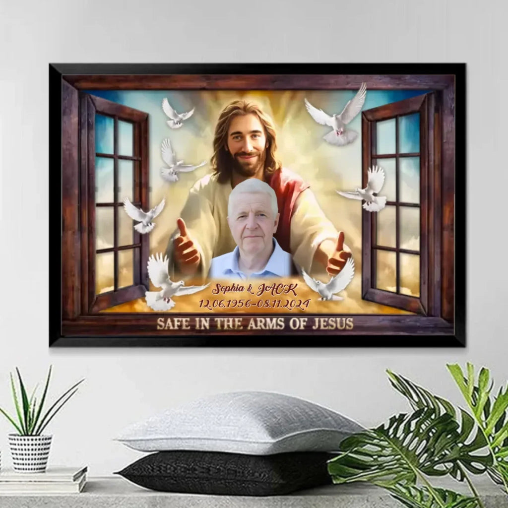 canvas personalized photo with name wall art memorial keepsake poster and canvas