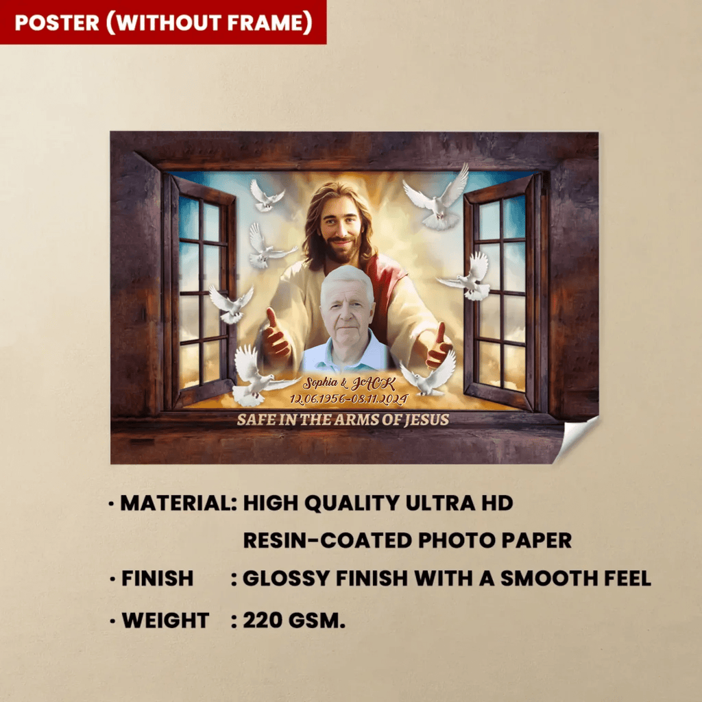canvas wall art personalized photo with name photo tribute poster and canvas
