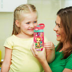 Personalized Cartoon Bear Lion Animals Name 16 oz Water Bottle with Straw and Handle Outdoor Supplies Back to School Birthday Gift for Boys Girls 28334848 - DiyGiftly