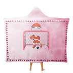 Personalized Cartoon Sport Character Soft Hooded Blanket – Custom Name & Number Ice Hockey Blanket for Players, Kids, Teens & Hockey Lovers – Cozy Birthday & Christmas Game Day Gift, Custom Athlete Character Hooded Throw 1065549 - 1065578 - DiyGiftly