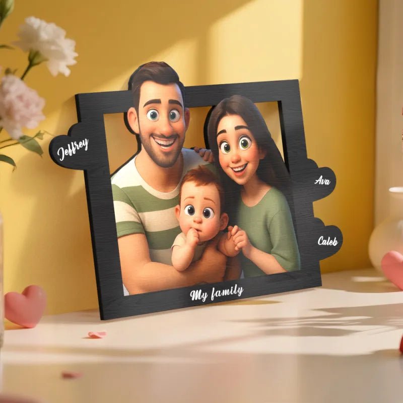 custom photo wooden desk decor keepsake as a housewarming gift