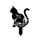 Personalized Cat Memorial Pile Custom Pet Grave Marker Outdoor Garden Yard Decoration 80159232 - DiyGiftly