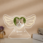 gentle nighttime comfort custom photo and name cat led night light loss of cat gift