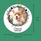 loss of cat gift custom photo and name cat ornament display keepsake