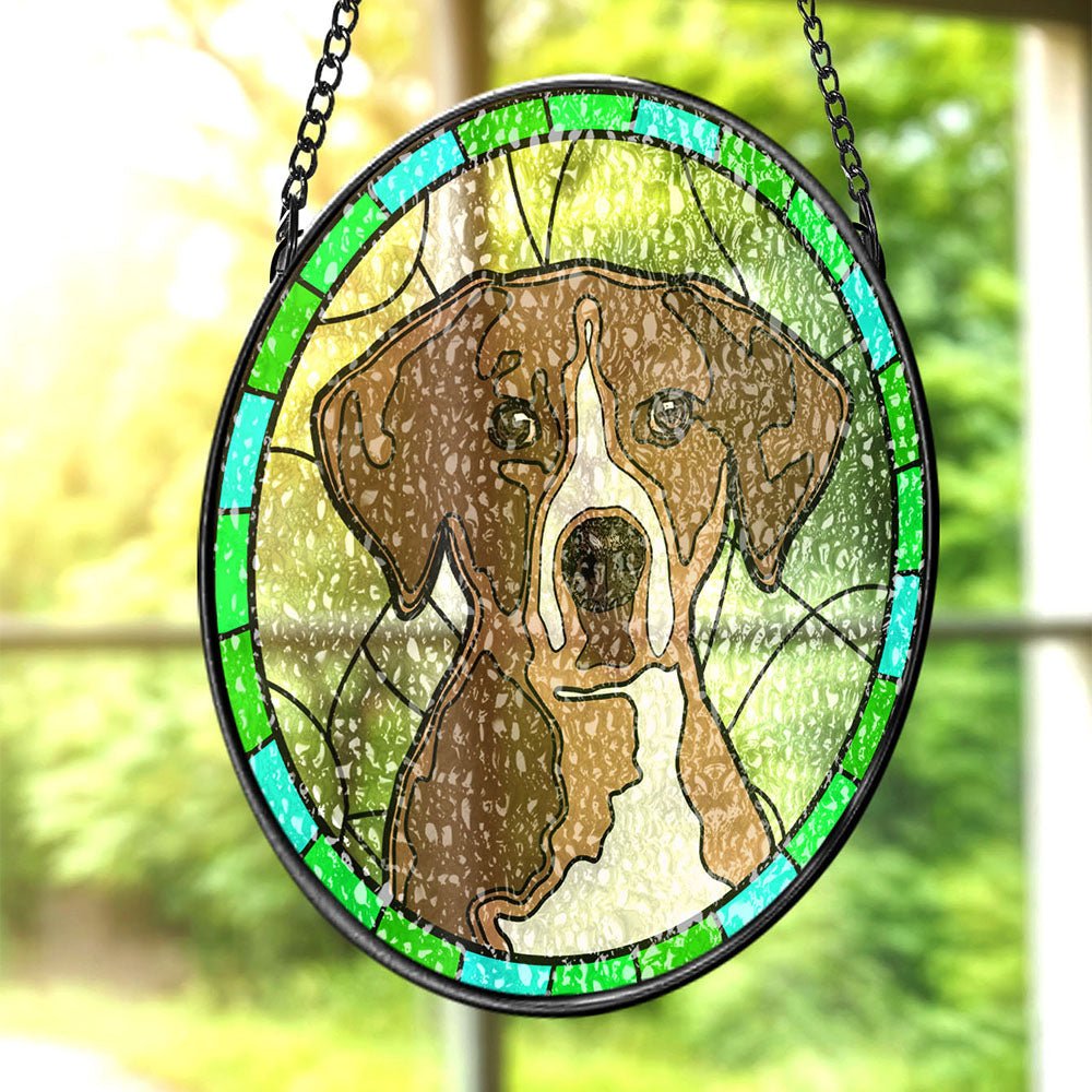 Stained Glass Suncatcher Personalized Cat Portrait Cat Memorial Gifts for Cat Lovers