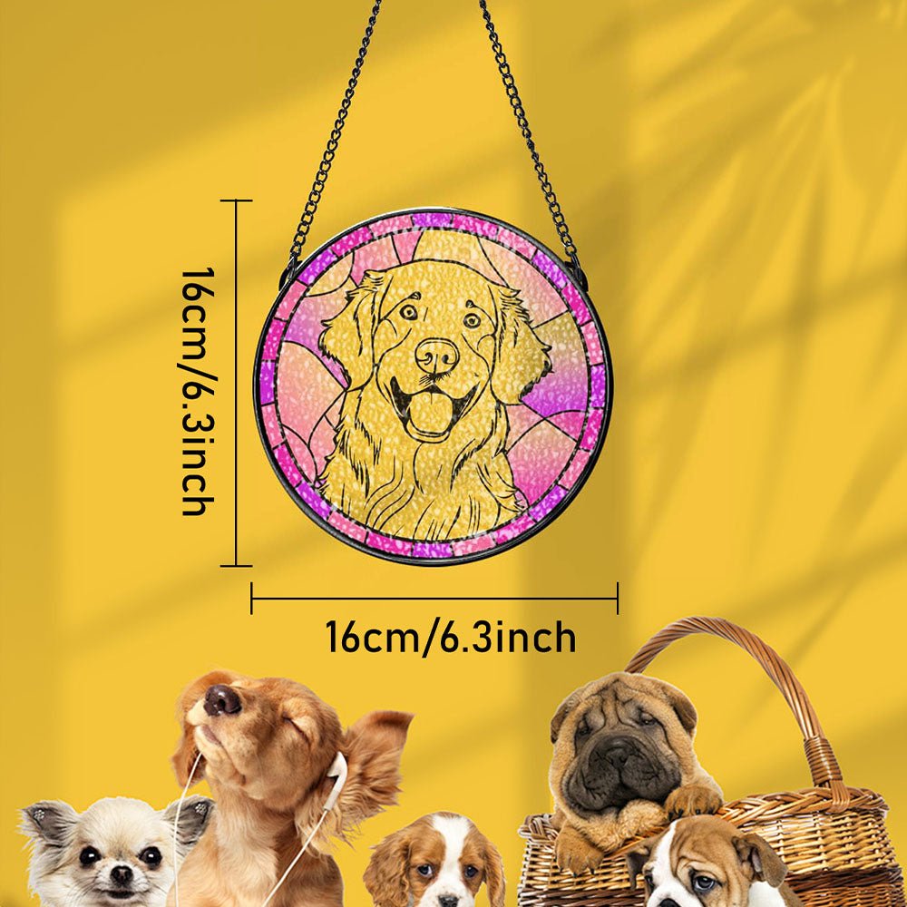 personalized cat portrait photo name cat ornament suncatcher loss of gift