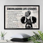 Personalized Cheerleading Life Lessons Girl Poster - Gift For Cheerleading Lovers 746324 - 746340 - DiyGiftly